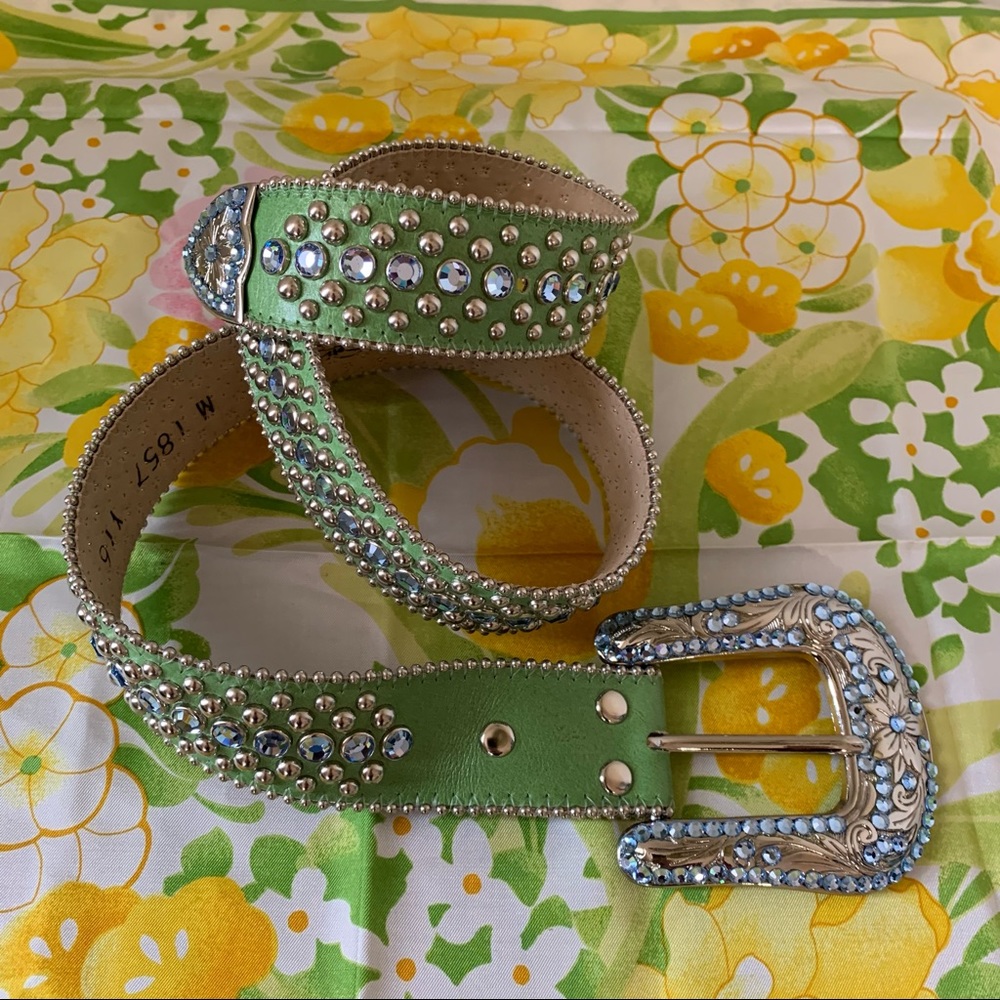 💎 SALE💎 bb simon Leather Belt - Unisex - Picture 1 of 14